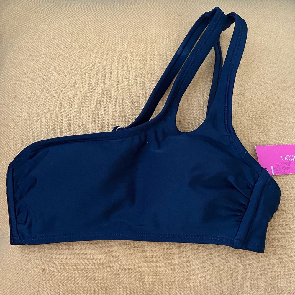 one shoulder bikini top